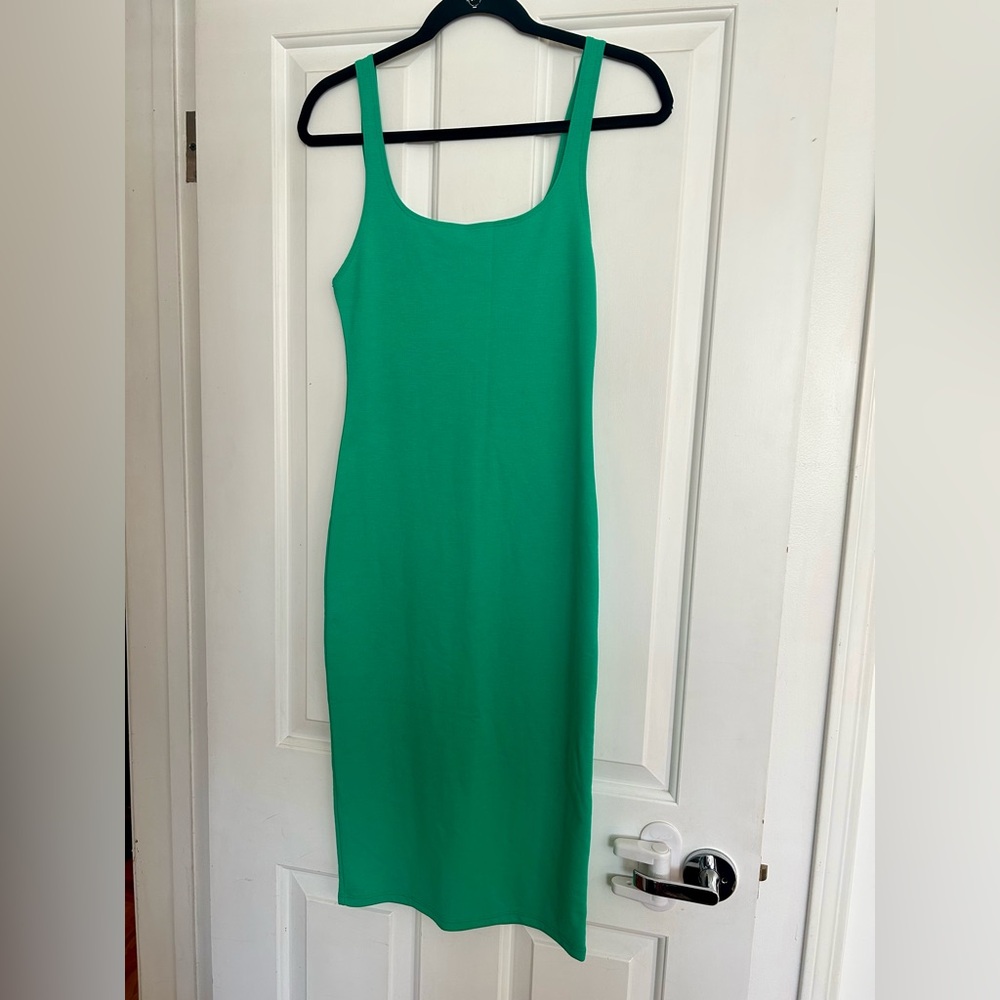 Zara Vibrant Green Midi Dress